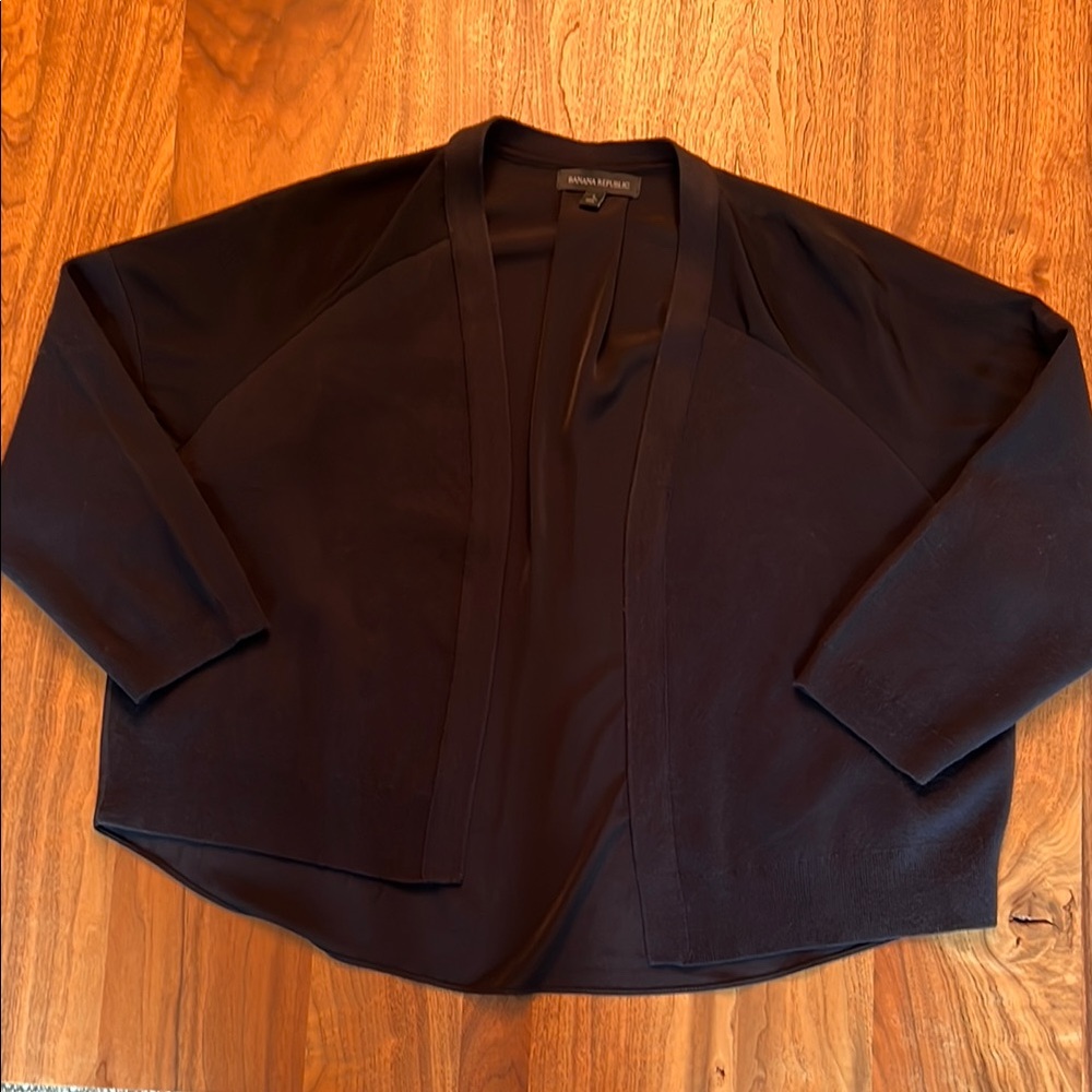 Banana Republic Black Oversized Cardigan Sweater